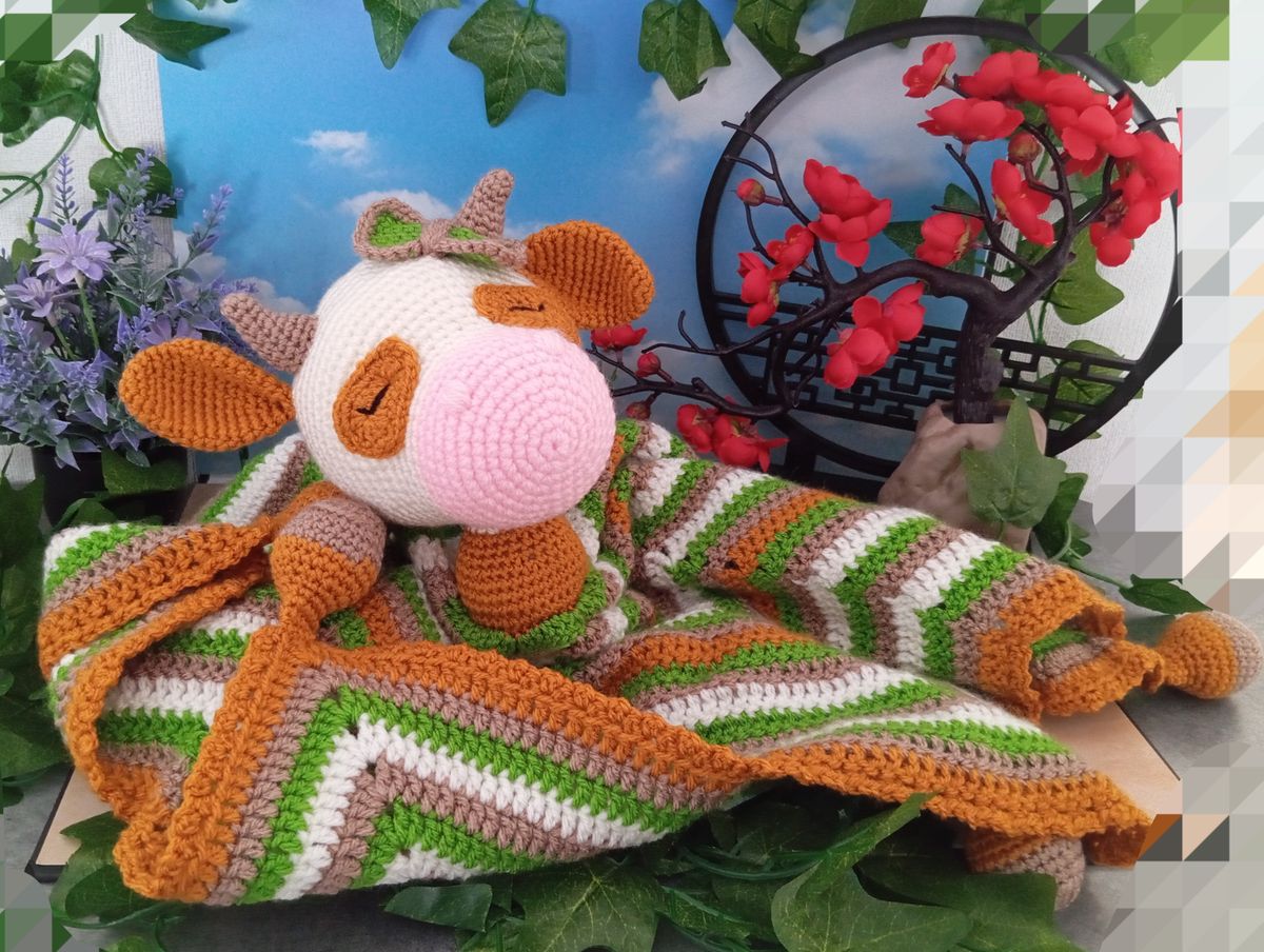 Doudou endormi Vache